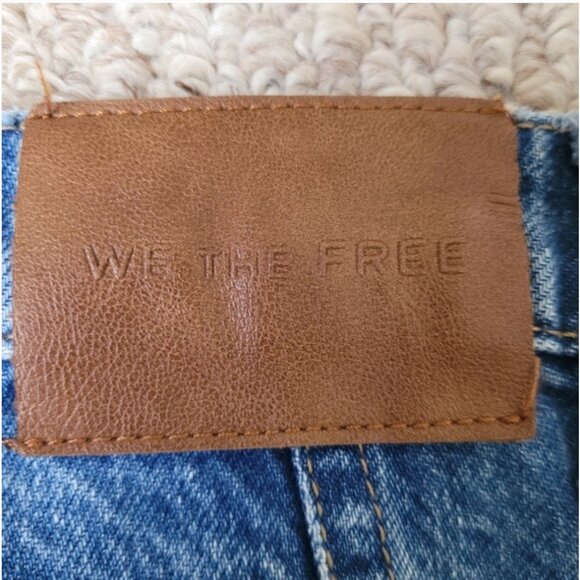 Free People Good Luck Printed Barrel Jeans size 26 - Picture 5 of 7